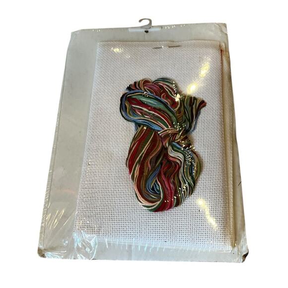 Vtg 1992 Bernat Cross Stitch Christmas Stocking Kit Victorian Carolers 9x16” USA - Picture 4 of 4